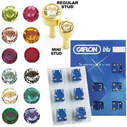 CAFLON BLU Stud gold birthstones assorted